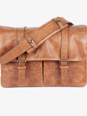 Bronkey Roma Brown Tanned leather Camera Bag new