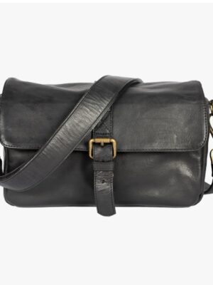 Bronkey Paris Black leather Camera Bag